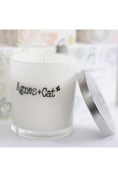 KDMD Agnes Cat Votive Candle Coffee & Walnut in White - thumbnail 3