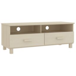 Berkfield Home TV Cabinet HAMAR Honey Brown 106x40x40 cm Solid Wood Pine - Size: 106 x 40 x 40 cm - thumbnail 2