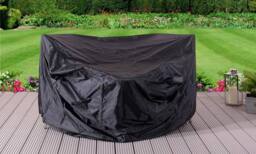 Comfy Living Ltd Rattan Garden Bistro Set With Round Table & 2 Chairs In Various Colours With Cover in Black - thumbnail 2