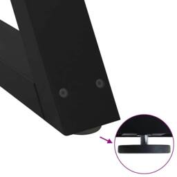 Berkfield Home Coffee Table Legs 2 pcs Black 28x(42-43.3) cm Steel - thumbnail 9
