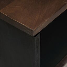 Berkfield Home Bedside Cabinet - 50 x 33 x 60 cm - Made from Solid & Engineered Wood in Brown - thumbnail 7