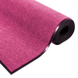 Berkfield Home Pink Doormat - Washable, 120x250 cm - Size: Medium - thumbnail 4