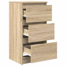 Berkfield Home Sideboard Sonoma Oak 37.5x35x76 cm Engineered Wood in Light Oak - thumbnail 5