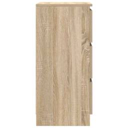 Berkfield Home Sideboard Sonoma Oak 37.5x35x76 cm Engineered Wood in Light Oak - thumbnail 7