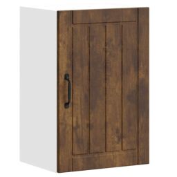 Berkfield Home Kitchen Wall Cabinet Lucca Smoked Oak Engineered Wood in Brown - thumbnail 2