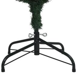 Berkfield Home Artificial Slim Christmas Tree 300 LEDs 210 cm in Green - thumbnail 9