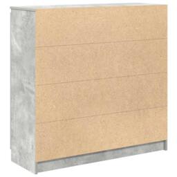 Berkfield Home Sideboard with Drawers Concrete Grey 100.5x35x98.5 cm Engineered Wood - thumbnail 8