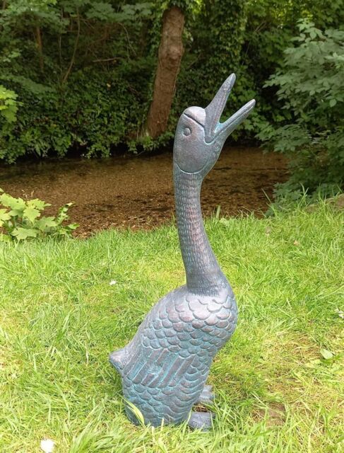 Inspirational Gifting Goose Garden Ornament Sculpture cast in Aluminium in Bronze - image 1