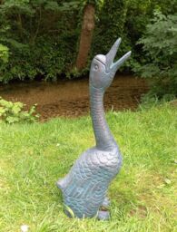 Inspirational Gifting Goose Garden Ornament Sculpture cast in Aluminium in Bronze