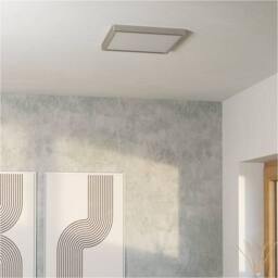 Loops Satin Nickel Square Ceiling Light - Stylish Indoor Lighting Fixture in Metallics - thumbnail 6