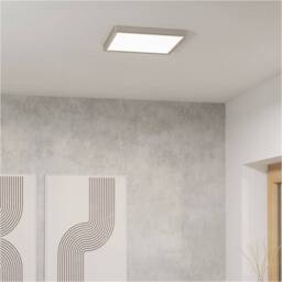 Loops Satin Nickel Square Ceiling Light - Stylish Indoor Lighting Fixture in Metallics - thumbnail 3
