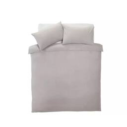 Voltico Silentnight Supersoft King Size Duvet Cover Set in Pale Grey - thumbnail 3