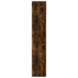 Berkfield Home Storage Cabinet Smoked Oak 80x42.5x225 cm Engineered Wood in Brown - thumbnail 7