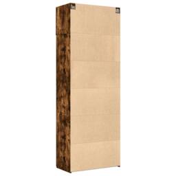 Berkfield Home Storage Cabinet Smoked Oak 80x42.5x225 cm Engineered Wood in Brown - thumbnail 8