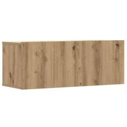 Berkfield Home 6 Piece TV Cabinet Set Wall-mounted Artisan Oak Engineered Wood in Brown - thumbnail 6
