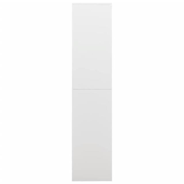 Berkfield Home Locker Cabinet White 90x40x180 cm Steel - Size: 90 x 40 x 180 cm - image 1