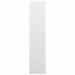 Berkfield Home Locker Cabinet White 90x40x180 cm Steel - Size: 90 x 40 x 180 cm - thumbnail 1