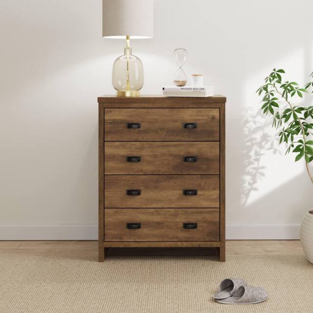 GFW Boston 4 Drawer Chest of Drawers in Light Oak - image 1