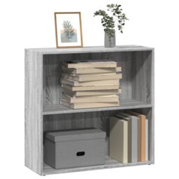 Berkfield Home Bookcase Grey Sonoma 80x30x77 cm Engineered Wood - Size: 80 x 30 x 77 cm - thumbnail 1