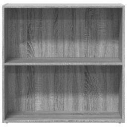 Berkfield Home Bookcase Grey Sonoma 80x30x77 cm Engineered Wood - Size: 80 x 30 x 77 cm - thumbnail 4