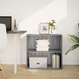 Berkfield Home Bookcase Grey Sonoma 80x30x77 cm Engineered Wood - Size: 80 x 30 x 77 cm - thumbnail 3