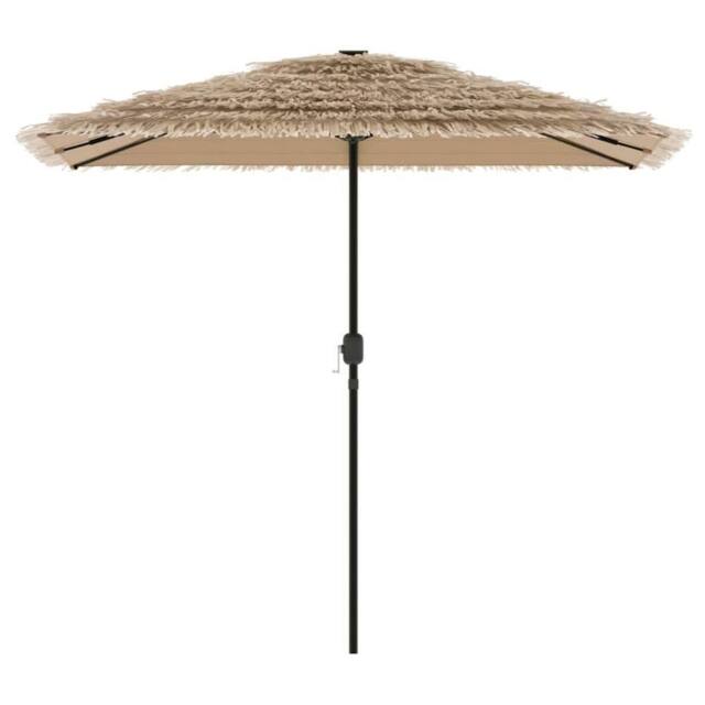Berkfield Home Durable Garden Parasol with Steel Pole Brown 248x248x248 cm in Light Brown - Size: 248 x 248 x 248 cm - image 1