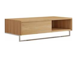 Vente-unique Wall-Hung Teak Vanity Unit With Towel Rail - 105 Cm - KUPANG in Light Oak - thumbnail 5