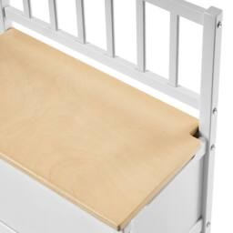 Wyld and Coco Kids Storage Bench White Pine with Soft-Close Lid - thumbnail 7