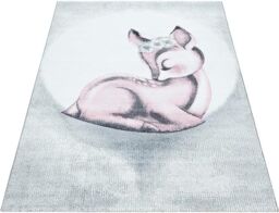 Bravich LTD Kids Sleeping Fawn Rug - Bambi in Pink - Size: 120 cm x 170 cm - thumbnail 3