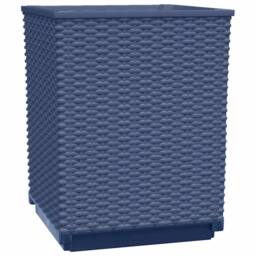 Berkfield Home Planters 2 pcs Dark Grey 30x30x37 cm Polypropylene in Dark Navy - Size: 30 x 30 x 37 cm - thumbnail 4