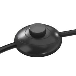 Emitto Standing Floor Lamp with LED Light Remote Foot Switch for Living Room in Black - thumbnail 7