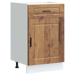 Berkfield Home Kitchen Base Cabinet¬†Porto Old Wood Engineered Wood in Brown - thumbnail 2