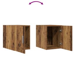 Berkfield Home Wall Cabinet Old Wood 30x42.5x40 cm Engineered Wood in Brown - thumbnail 9