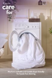 Slumberdown Climate Control 4.5 Tog Summer Duvet With 2 Pillows in White - Size: Single - thumbnail 6