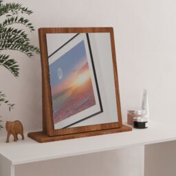 Ready Assembled 2 U Carlton Mirror (Ready Assembled) in Walnut - thumbnail 1