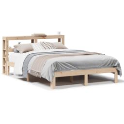 Berkfield Home Bed Frame with Headboard without Mattress 160x200 cm in Brown - thumbnail 2