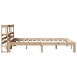 Berkfield Home Bed Frame with Headboard without Mattress 160x200 cm in Brown - thumbnail 5