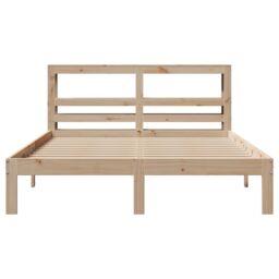 Berkfield Home Bed Frame with Headboard without Mattress 160x200 cm in Brown - thumbnail 4