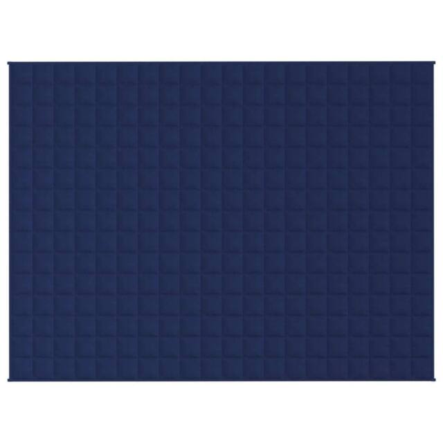 Berkfield Home Weighted Blanket Blue 152x203 cm 7 kg Fabric in Navy - image 1