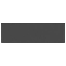 Berkfield Home Luxury Wash Basin Matt Dark Grey 41x30x12 cm Ceramic - Size: 41 x 30 x 12 cm - thumbnail 4