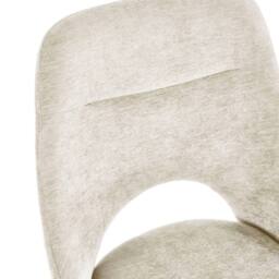 Cheshire Pembroke Premium Cream Chenille Upholstered Dining Chairs - Set of 2 - thumbnail 5