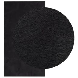 Berkfield Home Rug HUARTE Short Pile Soft & Washable Black 80x150 cm - Size: Medium - thumbnail 3