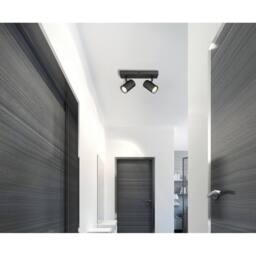 Netlighting James Twin Ceiling Spotlight Grey Matt 2x GU10 - thumbnail 6