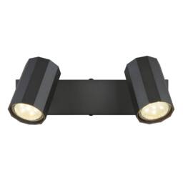 Netlighting James Twin Ceiling Spotlight Grey Matt 2x GU10 - thumbnail 3