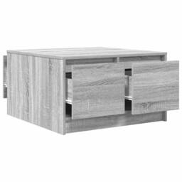 Berkfield Home Coffee Table with Drawers Grey Sonoma 70.5x70x40 cm - thumbnail 5