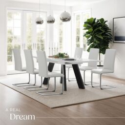 tectake Dining Chairs Bettina Set Of 6 - White - Size: 6 Pack - thumbnail 8
