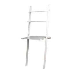 EONLION White Or Grey Ladder Desk 2 Shelf Wooden Bedroom Computer Table Work Office Unit - thumbnail 3