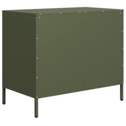 Berkfield Home Sideboard¬†Olive Green 68x39x58.5 cm Cold-rolled Steel in Olive - thumbnail 7