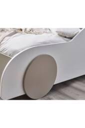 Julian Bowen Atlantis Toddler Size White Car Bed - Size: Cot - thumbnail 9