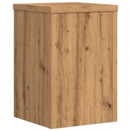 Berkfield Home Plant Stands 2 pcs Artisan Oak 20x20x30 cm Engineered Wood in Brown - Size: 20 x 20 x 30 cm - thumbnail 7